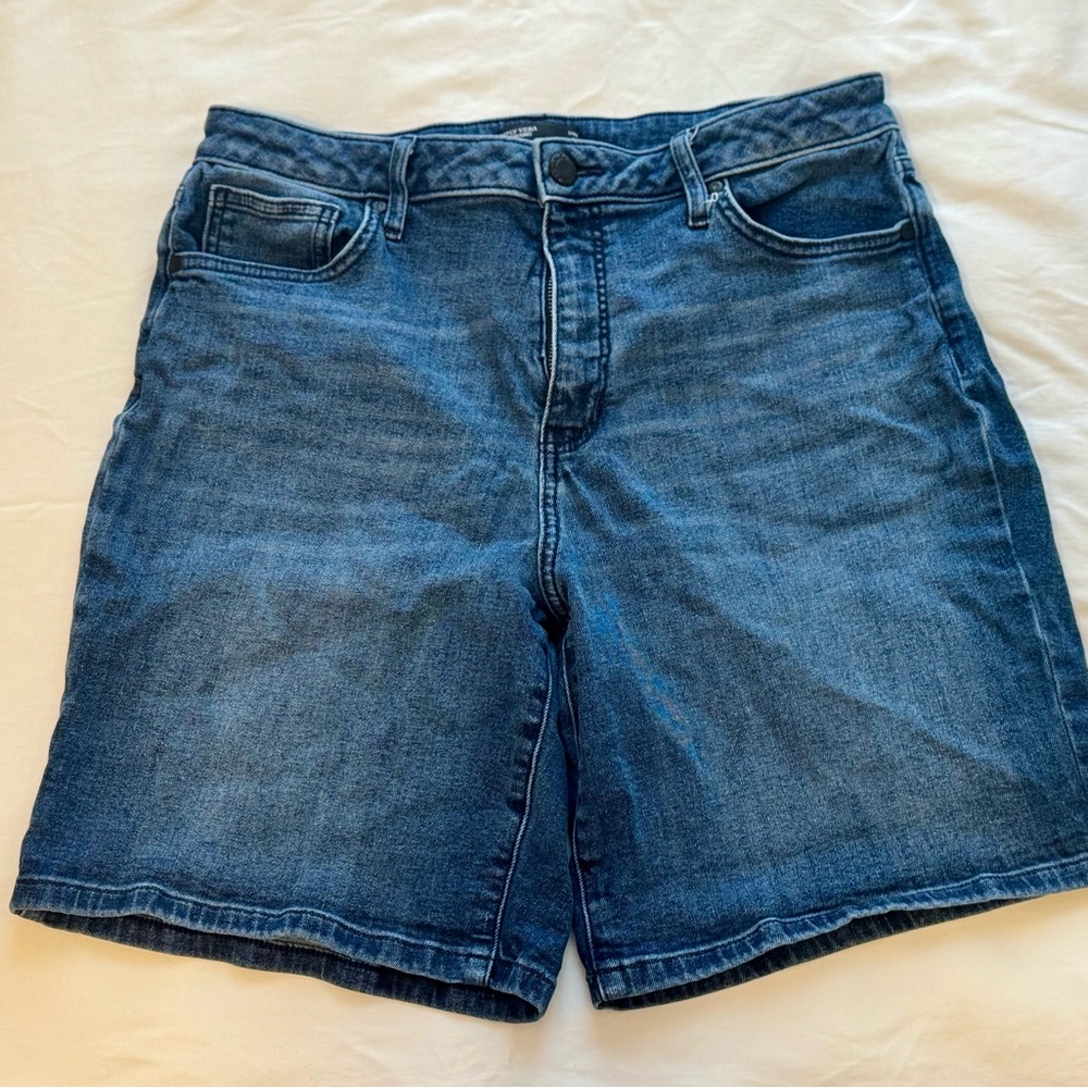 Vera Wang Simply Vera Blue Denim Jean Shorts
